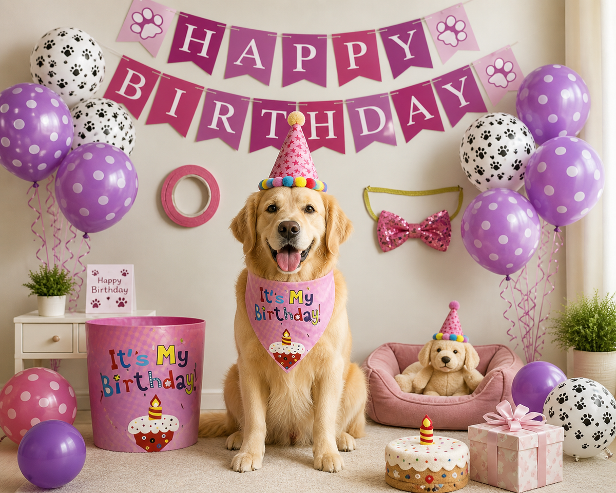 Birthday Toy & Celebration Kit for Dogs & Cats