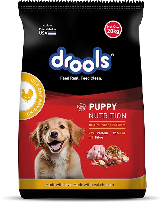 Drools Chicken and Egg Puppy Dog Dry Food Bag