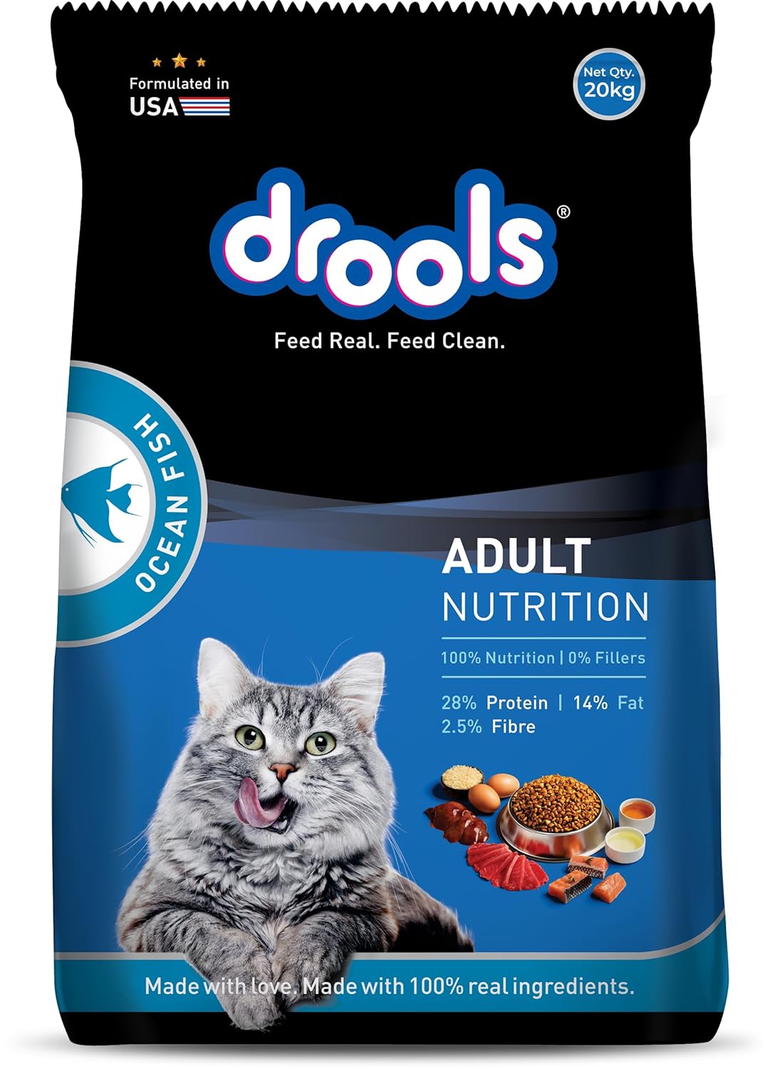 Drools Ocean Fish Adult Cat Dry Food