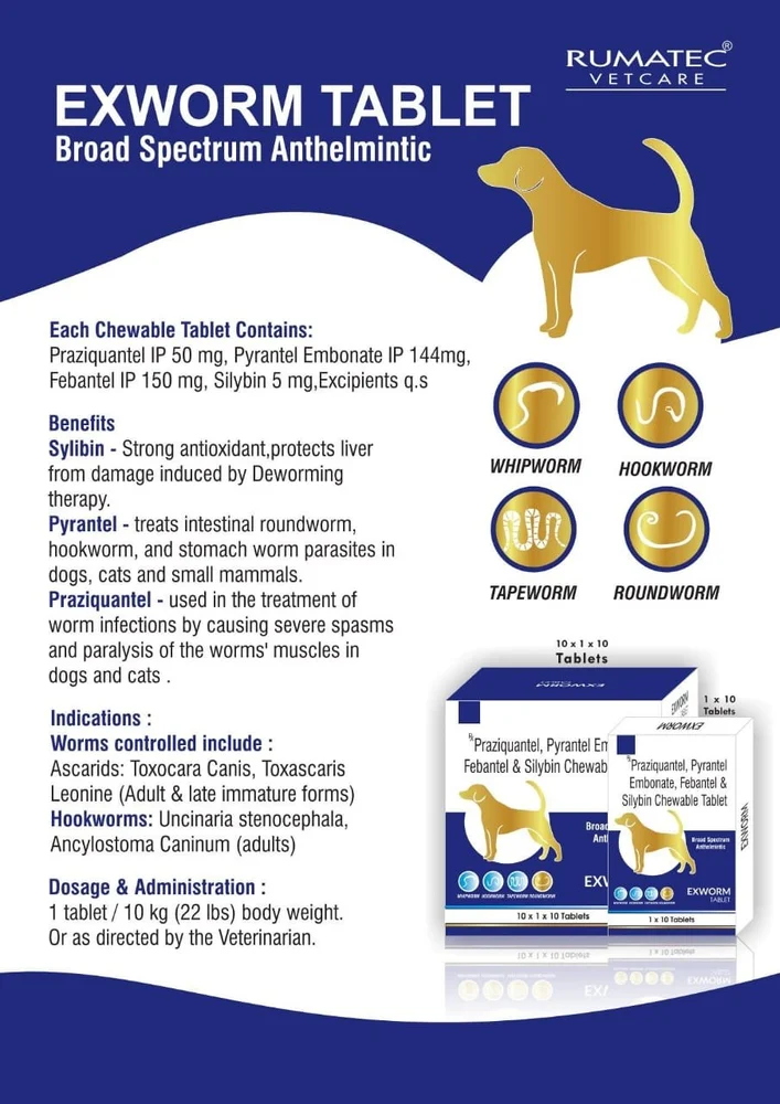 Exworm Deworming Tab