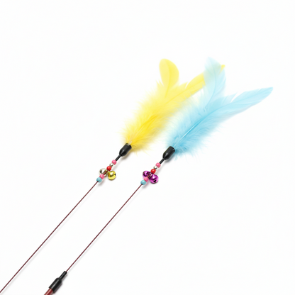 Feather Teaser Wand Cat Toy