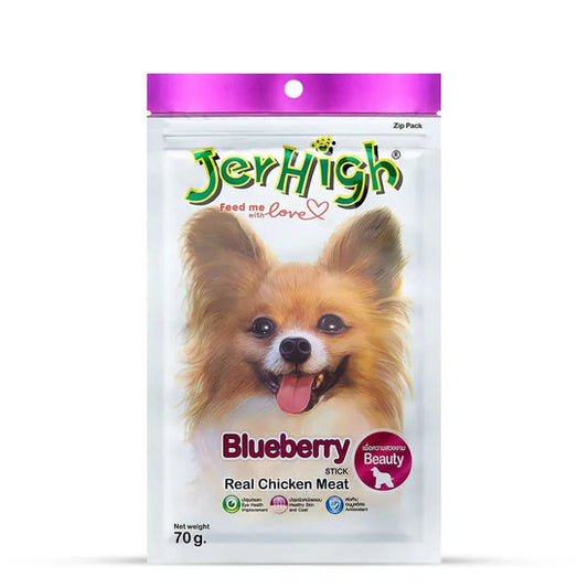 JerHigh Chicken Blueberry Dog Treat - 70g