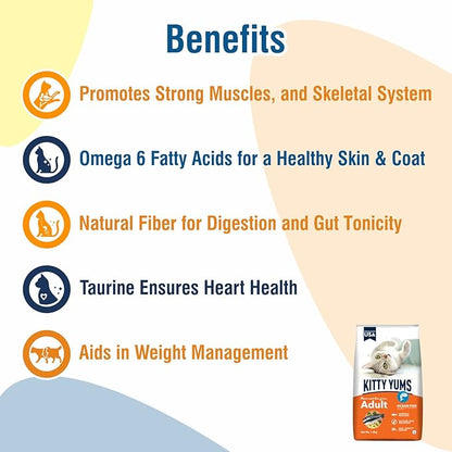 Kitty Yums Ocean Fish Adult Cat Dry Food