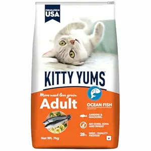 Kitty Yums Ocean Fish Adult Cat Dry Food Bag