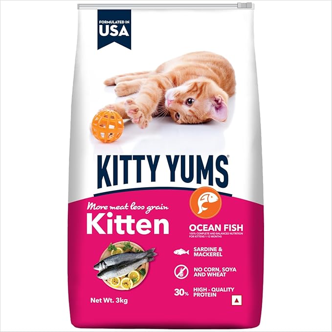 Kitty Yums Ocean Fish Kitten Dry Food Bag
