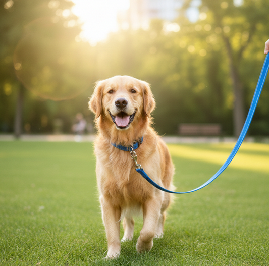 Reflective Nylon Dog Collar & Leash Set