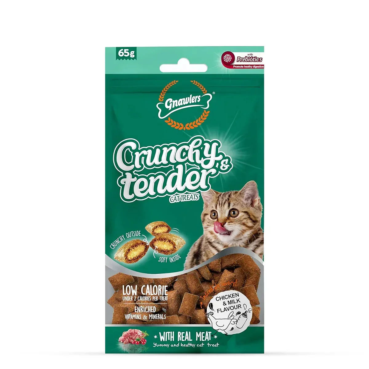 Gnawlers Crunchy & Tender Chicken & Milk Flavour - 65g - image 2
