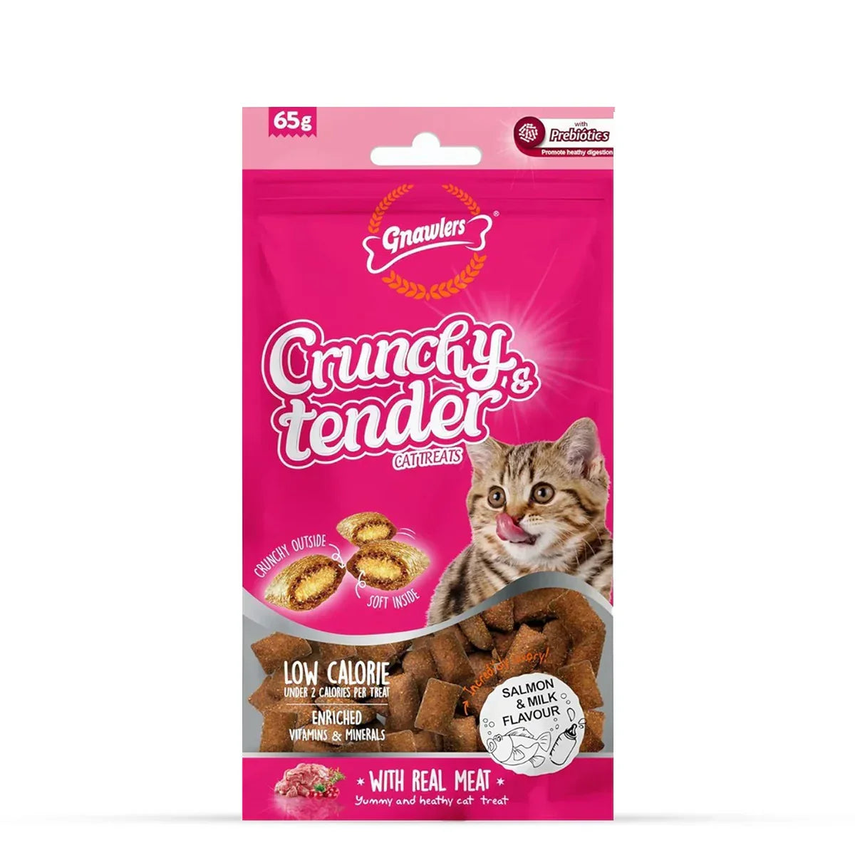 Gnawlers Crunchy & Tender Salman & Milk Flavour - 65g - image 2