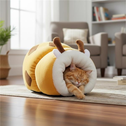 Cozy Giraffe Pet House & Bed
