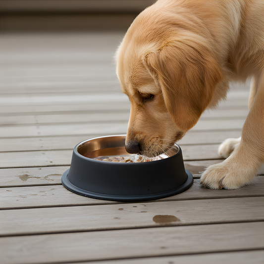 Premium Copper-Finish Pet Bowl