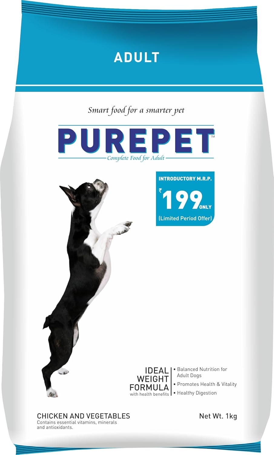 Purepet Adult Chicken & Vegetable Dog Dry Food 20kg Bag