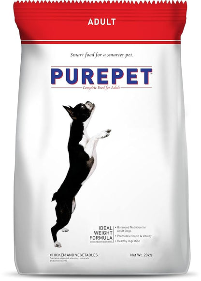 Purepet Adult Chicken & Vegetable Dog Dry Food