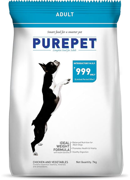 Purepet Adult Chicken & Vegetable Dog Dry Food