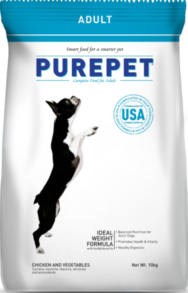 Purepet Adult Chicken & Vegetable Dog Dry Food