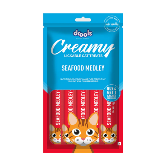 Drools Creamy Seafood Medley 5 Sticks Cat Treat
