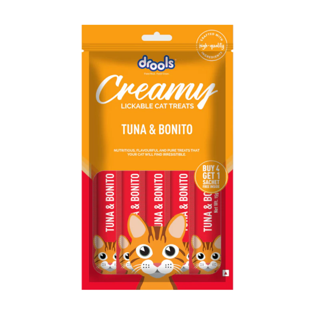 Drools Creamy Tuna & Bonito 5 Sticks Cat Treats