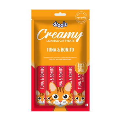 Drools Creamy Tuna & Bonito 5 Sticks Cat Treats