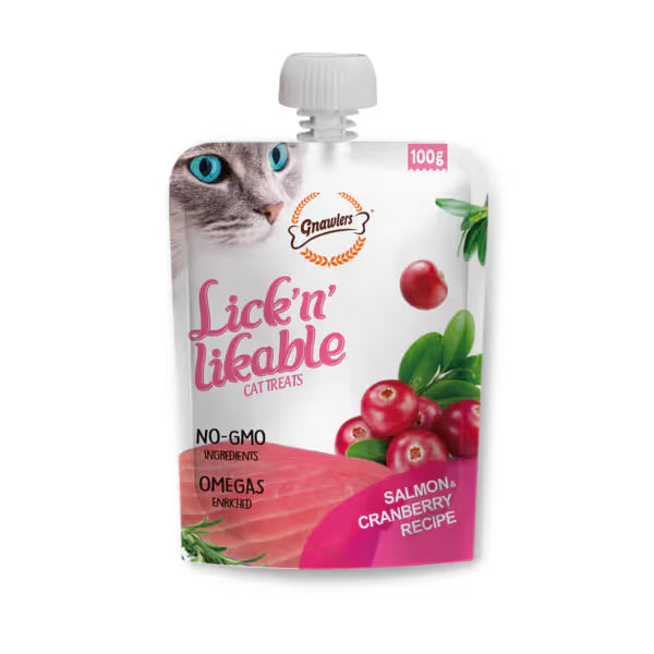 Gnawlers Lick & Likable Salmon Cat Treats