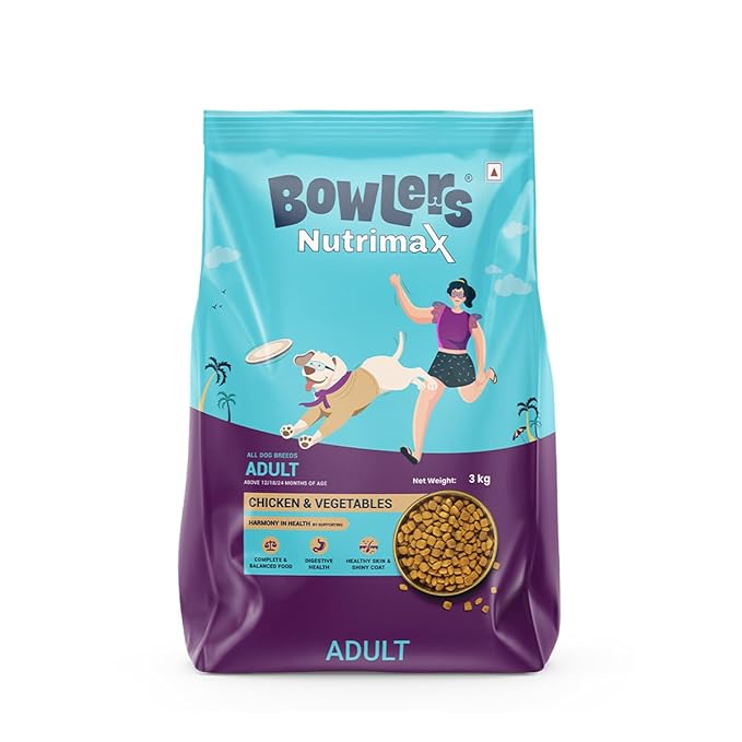 Bowlers Adult Chicken and Vegetables Dry Dog Food 1.2kg Bag