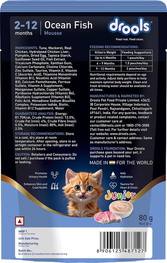 Drools Ocean Fish Mousse Kitten Gravy - 80 g