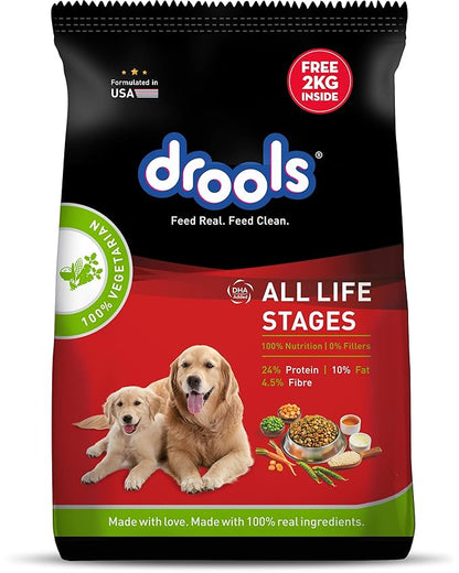 Drools 100% Vegetarian Dry Food For All Life Stages Dog