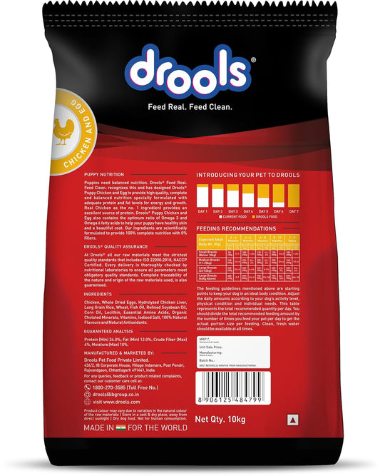 Drools Chicken and Egg Puppy Dog Dry Food
