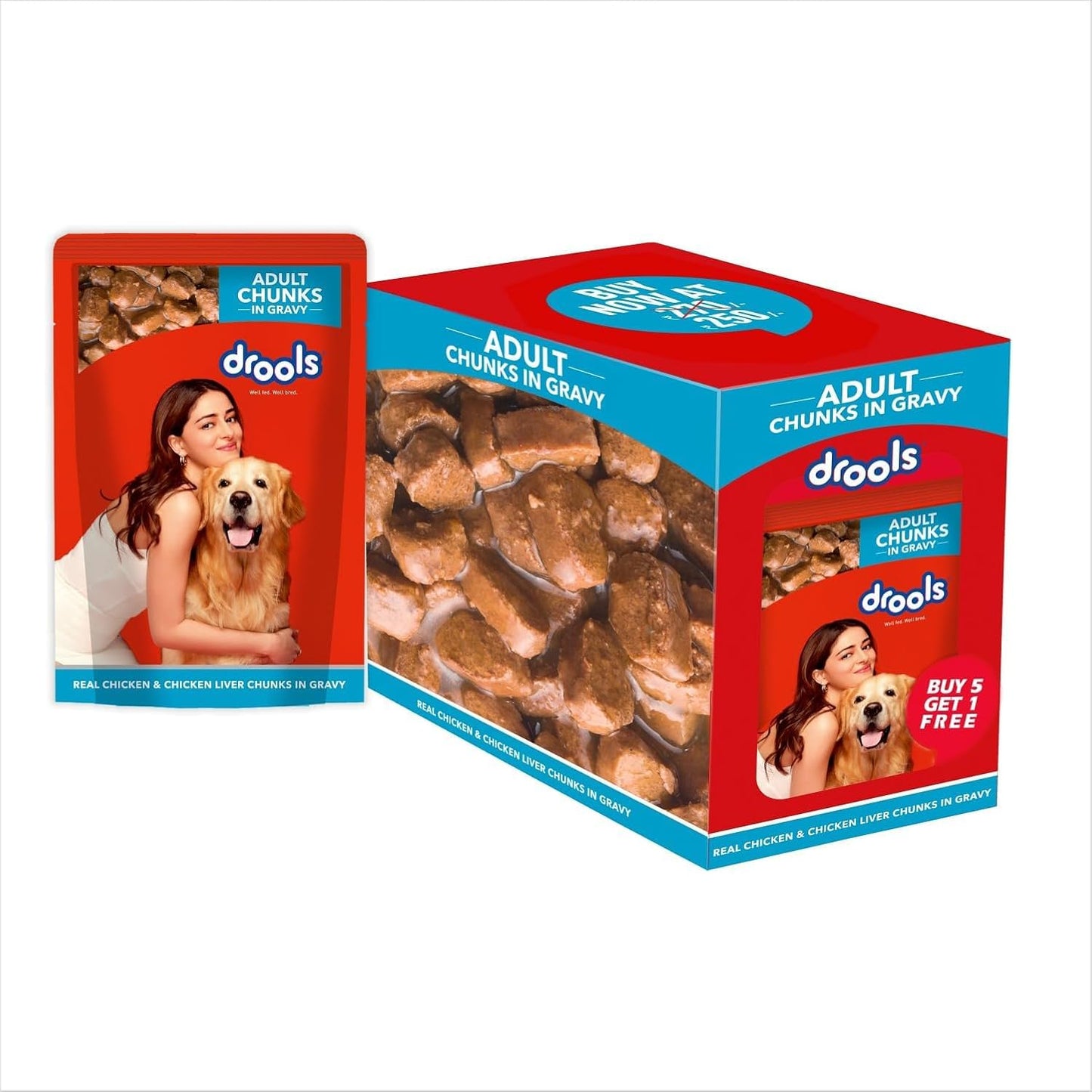 Drools Puppy Real Chicken & Chicken Liver Chunks Wet Dog Food