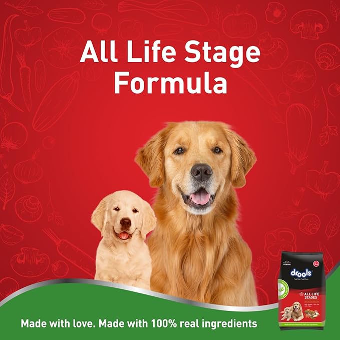 Drools 100% Vegetarian Dry Food For All Life Stages Dog