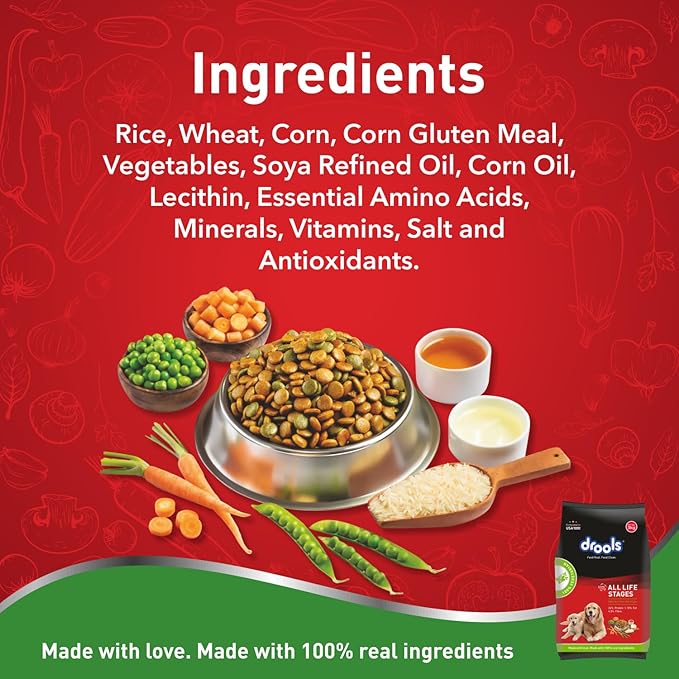 Drools 100% Vegetarian Dry Food For All Life Stages Dog