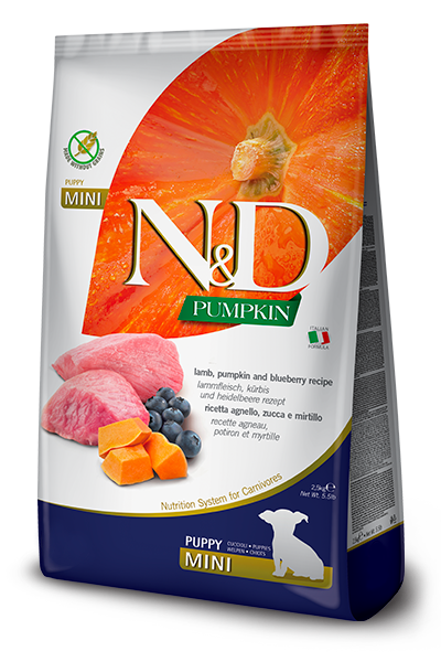 Farmina N&D Pumpkin Dog Food Lamb Adult Mini 800g Bag