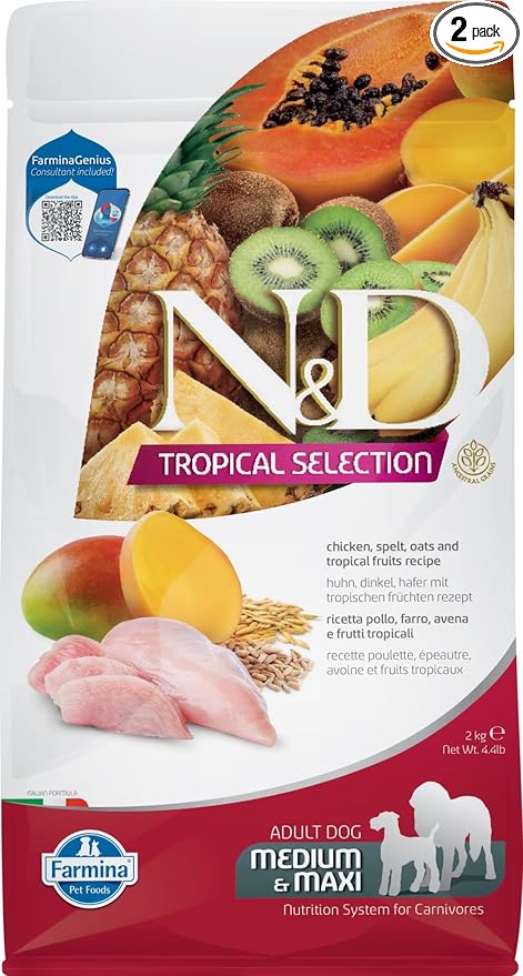 Farmina N&D Tropical Selection Dog Food Chicken Adult Medium / Maxi 2kg Bag