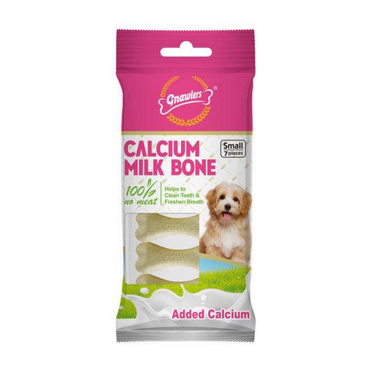 Gnawlers 2.5" Calcium Bone Dog Treats - 7 in 1