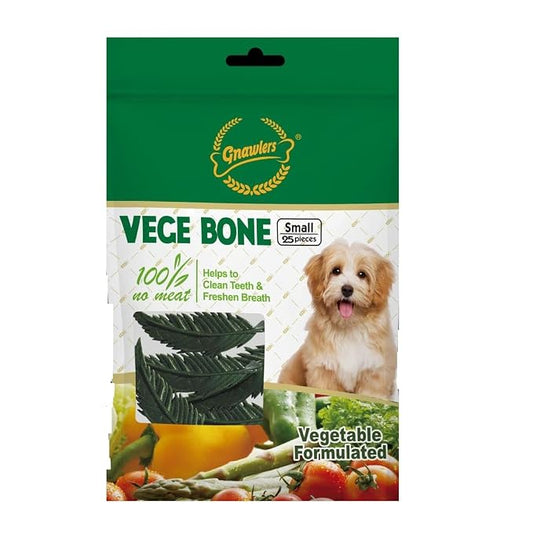 Gnawlers Vegetable Bone Dog Treats - 25 pcs