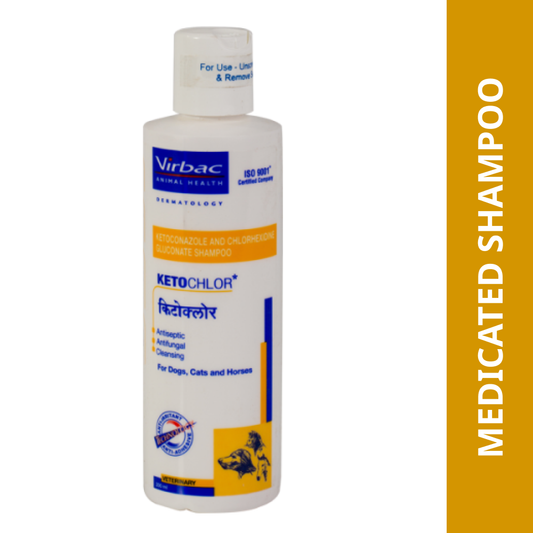 Ketochlor Shampoo Antifungal & Antiseptic for Dogs and Cats-200ml