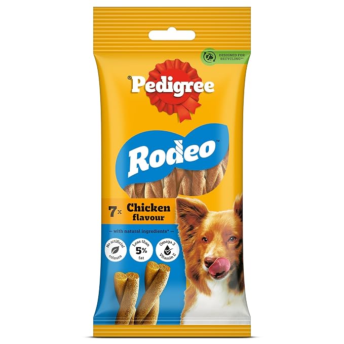 Pedigree Dog Treats Rodeo Chicken 10x123gm Pack