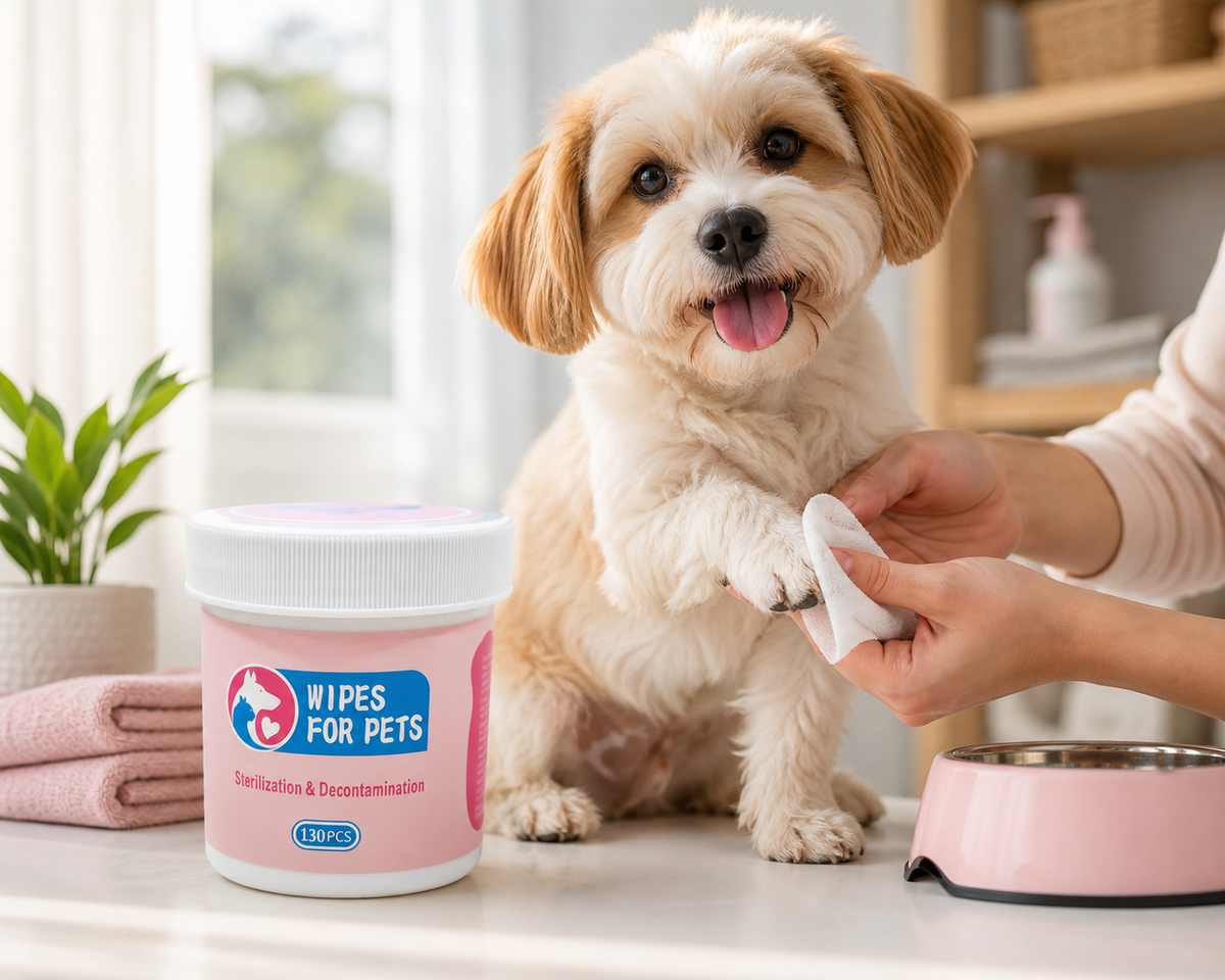 Pet Wipes for Dogs & Cats – 130 PCS | Gentle Cleaning Wipes