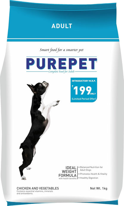 Purepet Adult Chicken & Vegetable Dog Dry Food