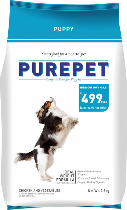 Purepet Puppy Chicken & Vegetables Dog Dry Food