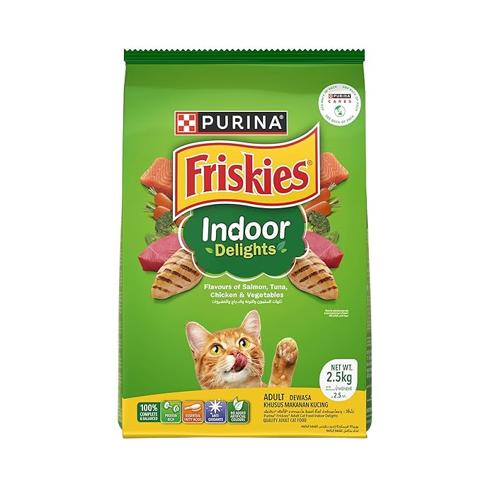 Purina Friskies Indoor Delights Dry Cat Food 2.5kg Bag