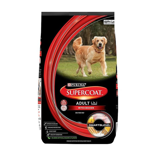 Purina Supercoat Adult with Chicken Dry Dog Food