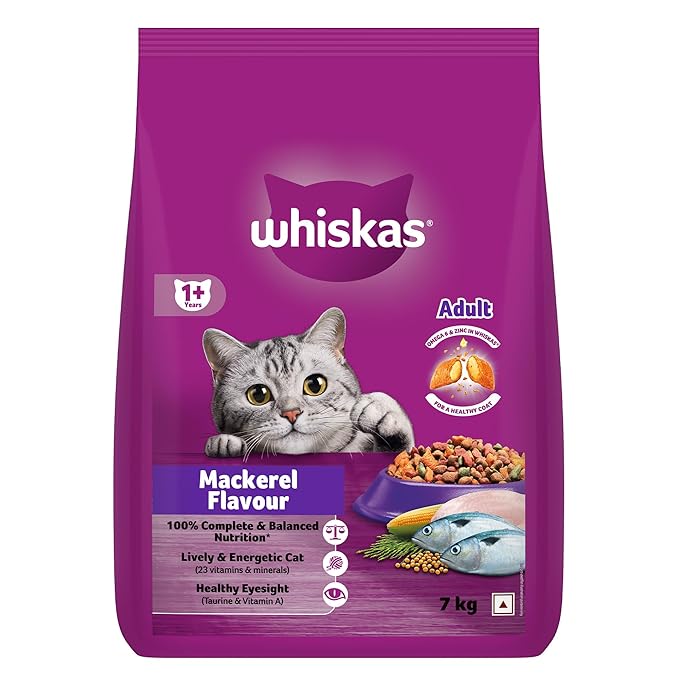 Whiskas Adult Dry Cat Food (1+ Years) – Mackerel