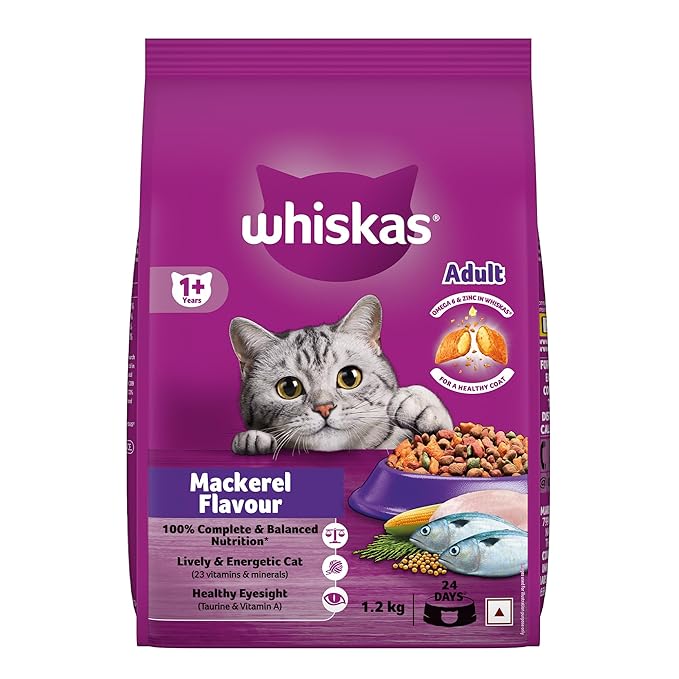 Whiskas Adult Dry Cat Food (1+ Years) – Mackerel