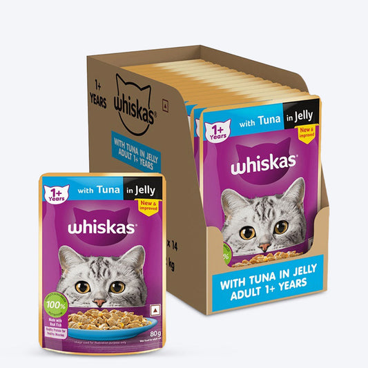 Whiskas Adult Wet Food Pouch Tuna - 80 g (1+ Year)