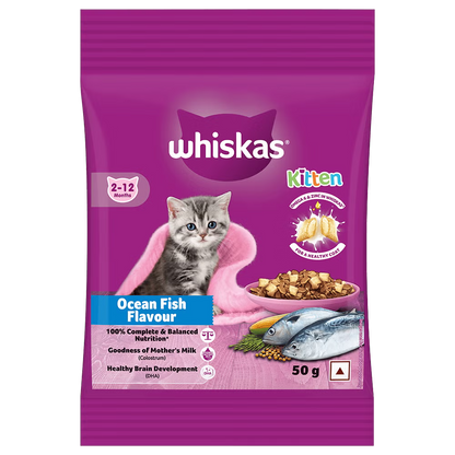Whiskas Kitten Dry Cat Food (2-12 months) – Ocean Fish Flavour