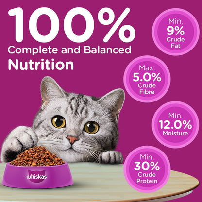 Whiskas Adult Dry Cat Food (1+ Years) –  Mackerel Flavour