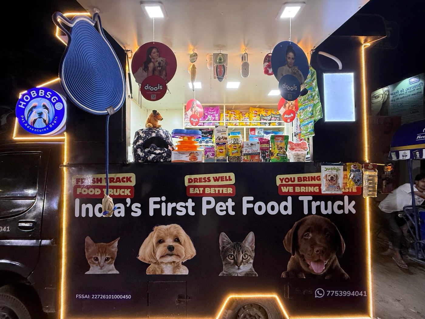 HobbsGo On Wheels - India's First Pet Food Truck in Lucknow